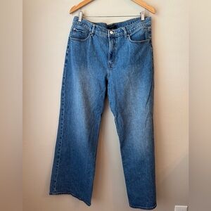 Ann Taylor Blue Wide Leg Jeans